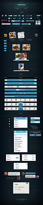 D&I: Pandora User Interface Kit for iOS Devices on the Behance Network_最美应用