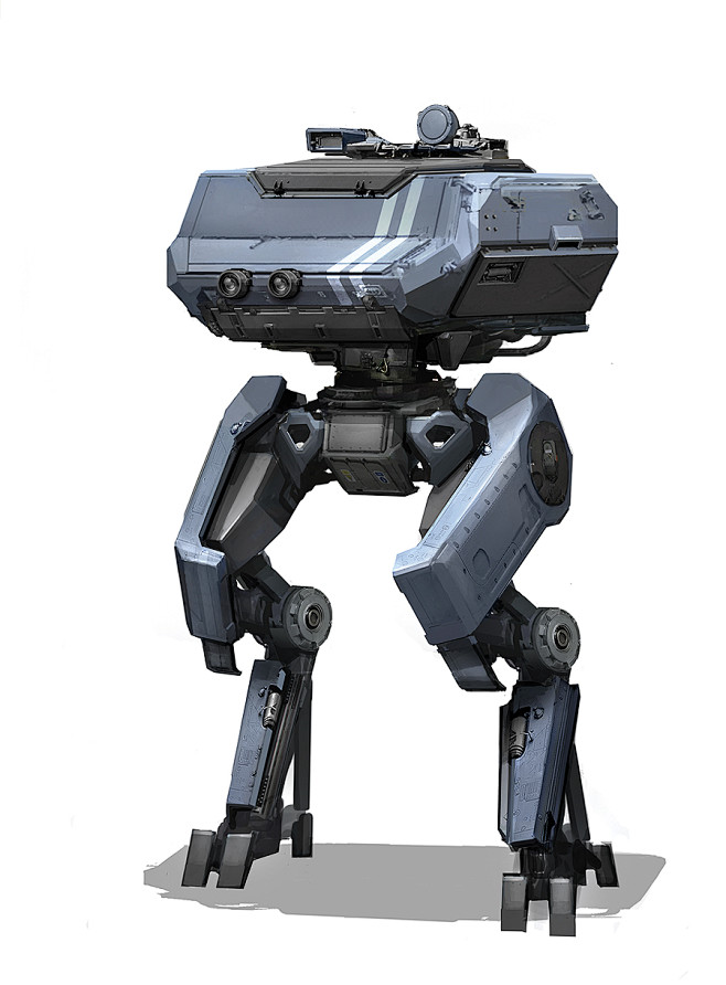 铁甲机器人游戏原画设计欣赏nuthinbutmechbot3bysambrowncg织梦网