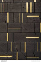 Feature Wall | Charred Butcher Block with Brass Inlays