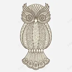 手绘猫头鹰矢量图高清素材 动物 设计图片 免费下载 页面网页 平面电商 创意素材 png素材