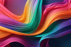 炫彩绸布光滑绸缎丝绸渐变背景图