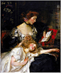 Sir James Jebusa Shannon - Mother and Child (Lady Shannon and Kitty) 1900-1910