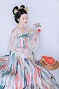 【流光】十里明珠汉服 唐制敦煌风对襟衫齐胸襦裙 齐胸衫裙-淘宝网