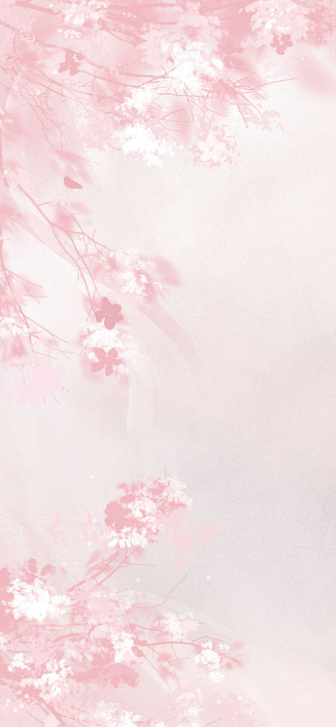#可商用素材#  
分享一个自绘花枝［满...