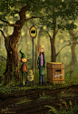 The Forest Bus Stop by *jerry8448 on deviantART