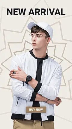 Minimalist Style Men's Wear New Arrival Ecommerce Story