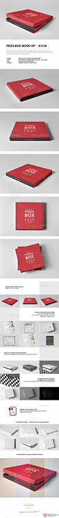 披萨快餐店外卖盒包装展示效果图VI智能图层PS样机素材 42 pizza Box Mock-up - 南岸设计网 nananps.com