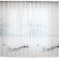 中国风山水风景窗帘水墨画白窗纱古典新中式客厅卧室阳台纱帘成品-淘宝网