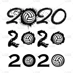2020,新年前夕,晚会,数字,事件,运动,模板,设备用品,问候
