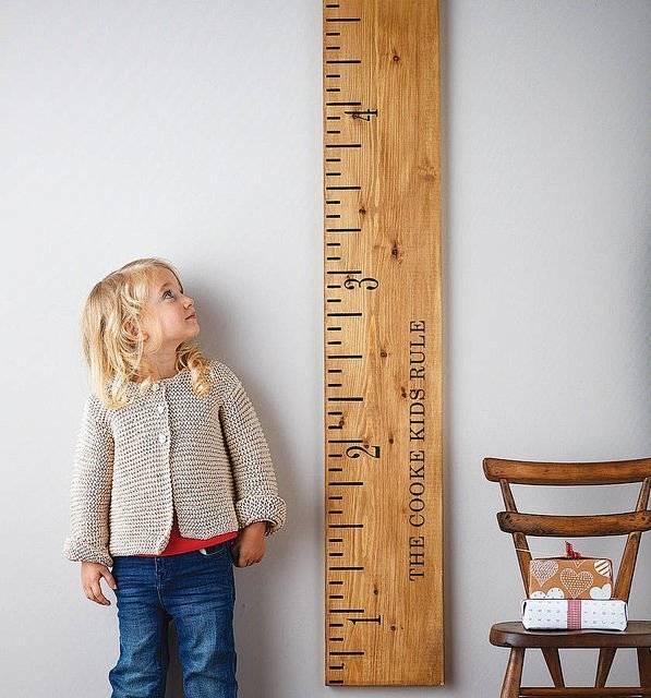 Wooden Ruler Height ...