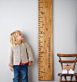 Wooden Ruler Height Chart