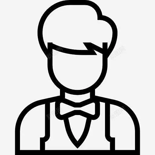 服务员图标 页面网页 平面电商 创意素材-花瓣网