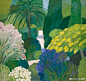 风景画家Roger Muhl（1929-2008）尤其热爱法国南部的光线，他用清爽浅亮的颜色绘制独居个人风格的作品。

#艺术圈的夏天# #夏日手绘大赛# ​​​​