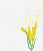 金色麦子手绘图标 麦穗 麦穗图标 UI图标 设计图片 免费下载 页面网页 平面电商 创意素材