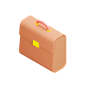 Briefcase 3D Illustration