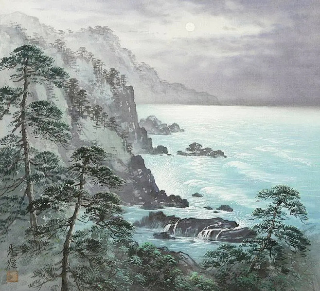 风和物语-描绘日本乡村生活油画小岛光径作...