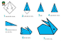 可爱的小纸兔子简单折纸 兔子折纸大全图解