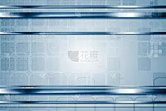 技术抽象的金属背景与方块