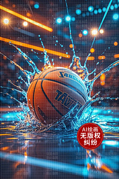 AI版权图库采集到【原创】AI体育 篮球