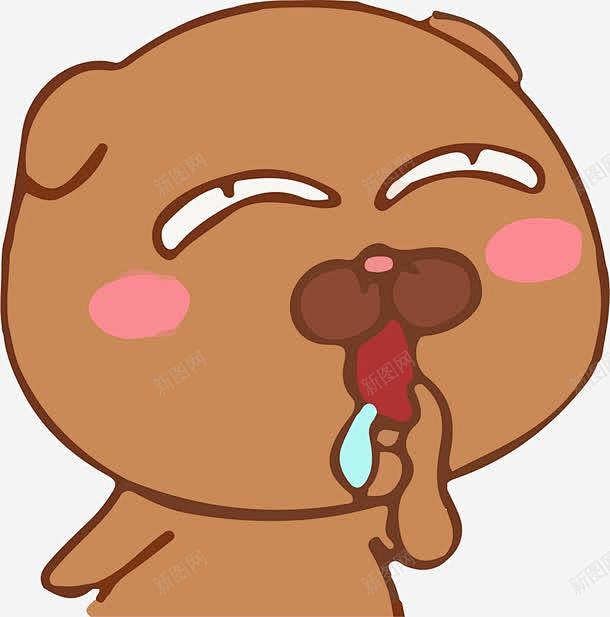 流口水的可爱小熊宝宝高清素材平面免费下载页面网页平面电商创意素材