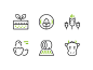 Farm And Agricultural Icons agricultural farm color flat outline line icon