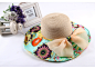 韩版夏天民族风图腾沙滩遮阳草帽-来自蘑菇街优店
