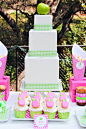 Apple of my eye themed birthday party via Kara's Party Ideas karaspartyideas.com #girl #party #idea #apple #pink #birthday-47