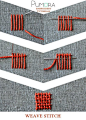 Pumora's embroidery stitch-lexicon: the weave stitch                                                                                                                                                                                 More: 