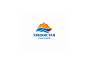 山 水  手写字体 旅游公司logo
