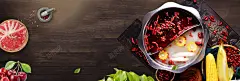 鸳鸯火罐简约木纹banner 肥牛 高清背景 背景 设计图片 免费下载 页面网页 平面电商 创意素材