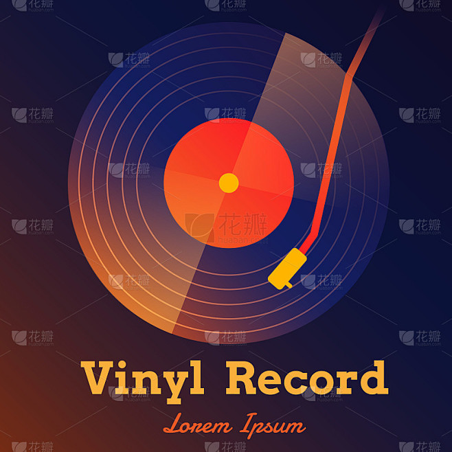 vinyl record music v...