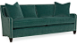 Eliza Mid-Century Sofa in Blue Green traditional sofas