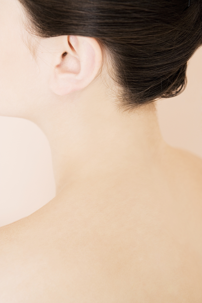 欧美女人背部特写