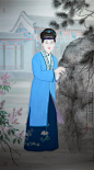 俏美的红楼梦主题人物工笔绘画作品|中国元素网