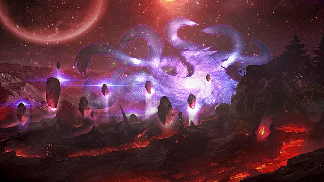 壁纸-魔幻-花瓣网