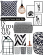 "Black & White Patterns" by sofiehoff on Polyvore