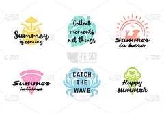夏天,字体,谚语,创造力,贺卡,背景分离,唱片,西瓜,复古风格,手
