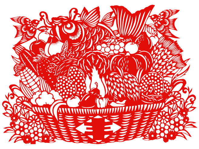 丰收剪纸