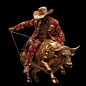 rodeo aı Ai Art digital Character design  Digital Art  design midjourney artificial intelligence cowboy