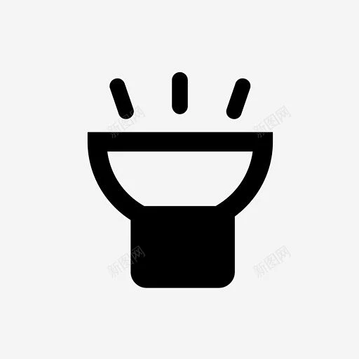 闪光灯中等功率中等亮度图标 icon 标识 标志 UI图标 设计图片 免费下载 页面网页 平面电商 创意素材图片_功率图标图片素材-花瓣网