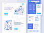 URAVITY - Hosting Landing Page homepage flat illustration platform layout cdn wordpress server hosting landing web design ux clean character character illustration ui illustration website design website web landing page