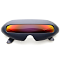Amazon.com: zeroUV - Futuristic Shield Single Lens Oval Party Novelty Cyclops Costume Wrap Sunglasses (Black / Mirror): Shoes
