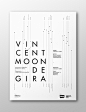 Vincent Moon de Gira : Poster for the tour of Vincent Moon.