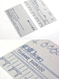 ツバメ食堂　ショップカード : チップボール紙に活版印刷で
チープで味のある感じに。