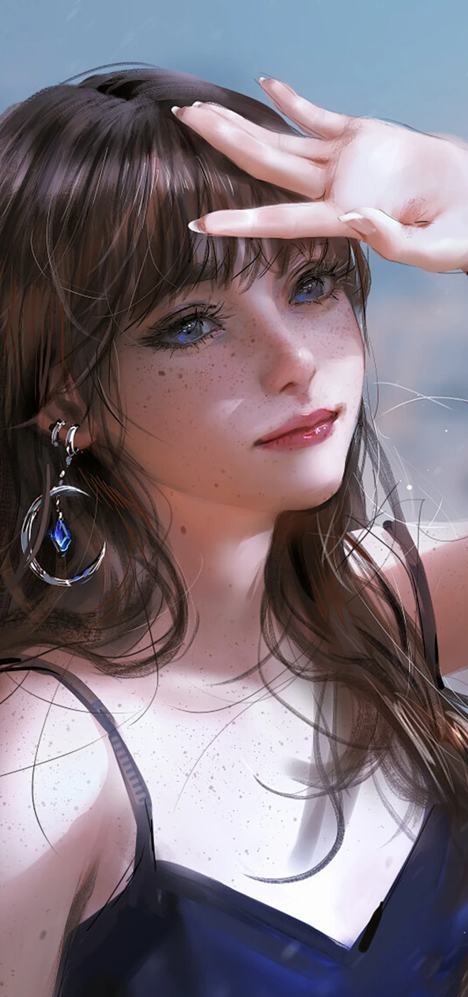 厚涂少女-花瓣网
