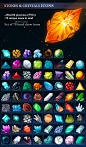 Stones and Crystals Icons