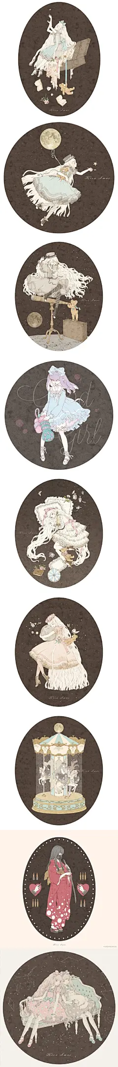  少女绘  |    

 作者：今井キラ /  枚手绘超话
 出版好几本绘本 都是有关女孩子们，喜欢洛丽塔的女孩们应该都有看过她的插画♡
 ： /  ​​​​...展开全文c