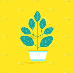 矢量插图在时尚的平面和线性风格
