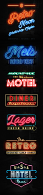 6 Retro Neon Styles for Illustrator. Download here: https://graphicriver.net/item/6-retro-neon-styles/17313857?ref=ksioks: 