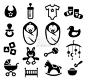 Baby Icons Set Royalty Free Stock Vector Art Illustration